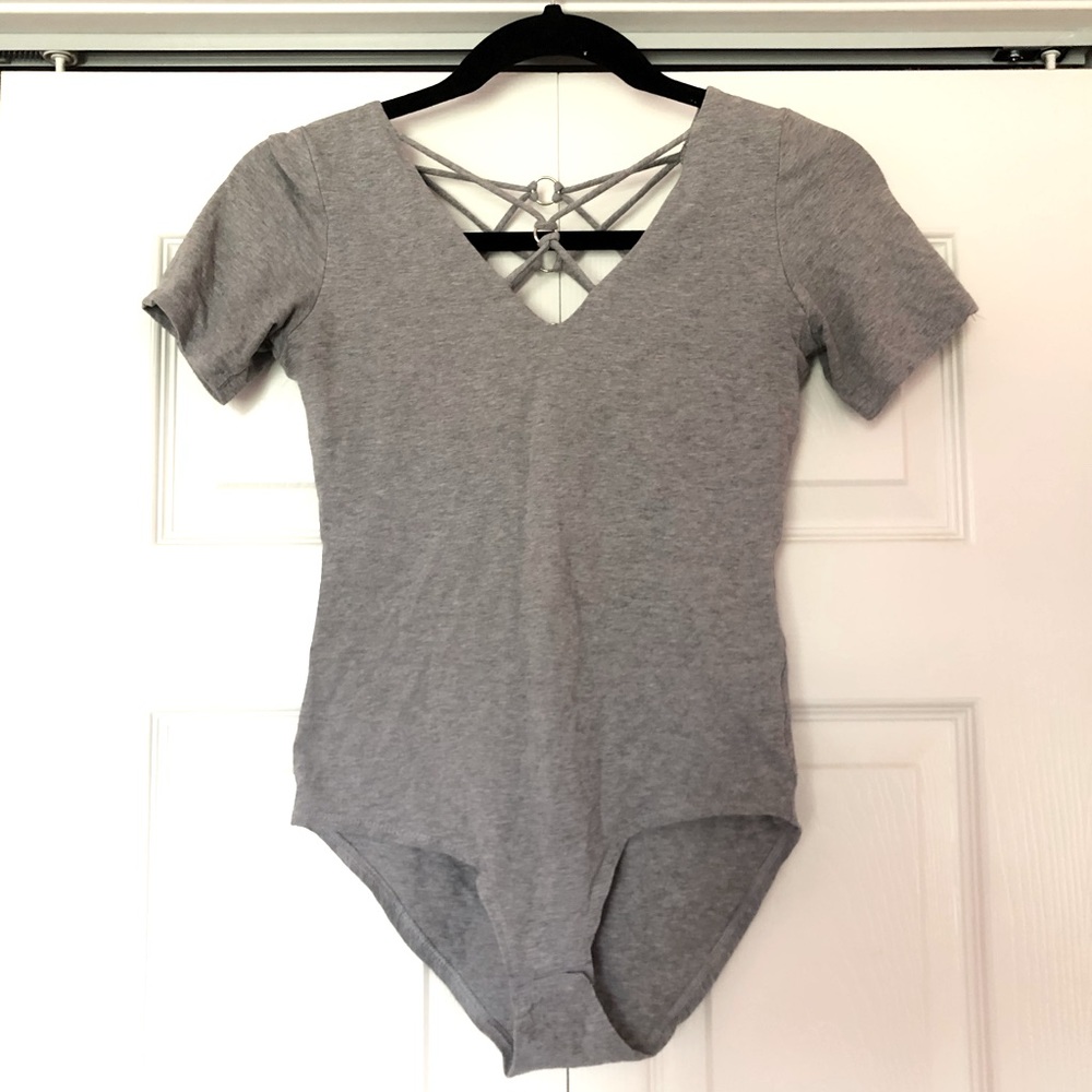Gray bodysuit